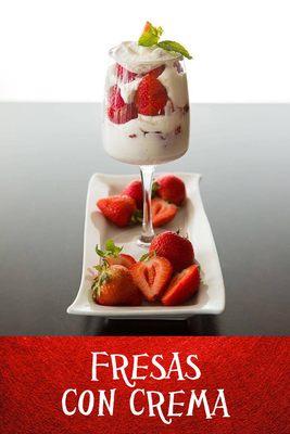 Fresas con Crema