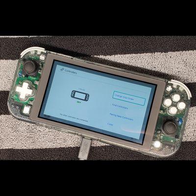 Nintendo Switch Lite - Customer Repair with Custom clear smoke shell.