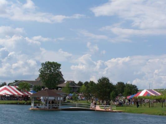 View of a festival, come on out and join in the fun this summer