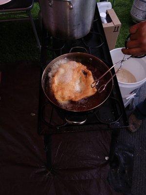 Frybread in the making!