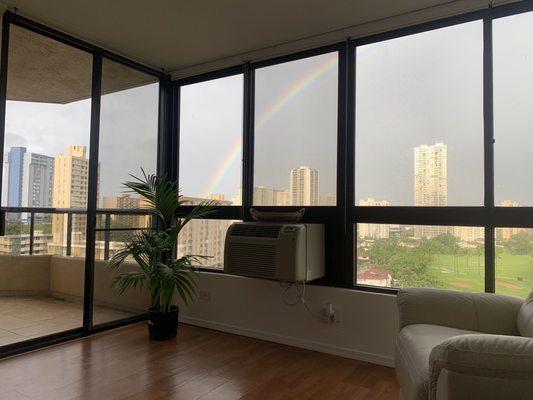 Indoor Windows and Door to Lanai