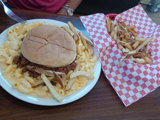 Red Boot burger and fries