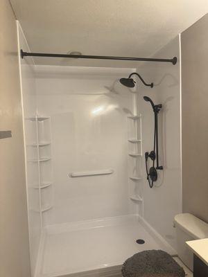 New shower install