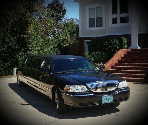 Black Lincoln Limousine