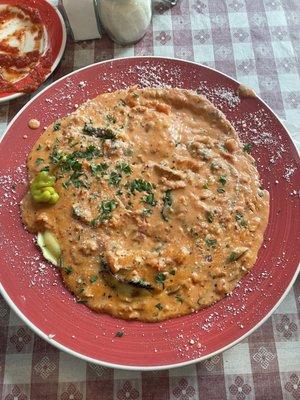 Portobello ravioli