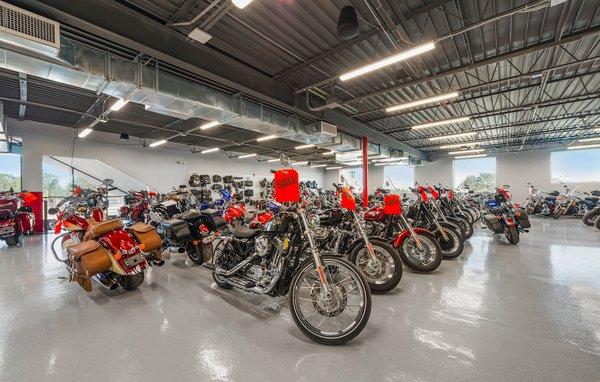 Over 100 motorcycles and trikes in inventory