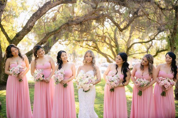 Bridesmaids dresses rented from Thai Bridal