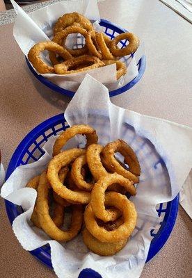 Two orders of onion rings.