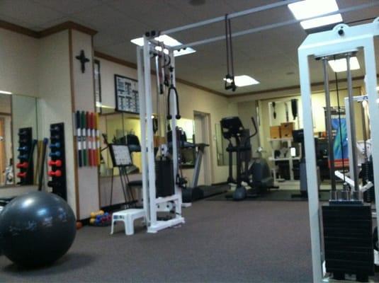 Part of the physical therapy area.