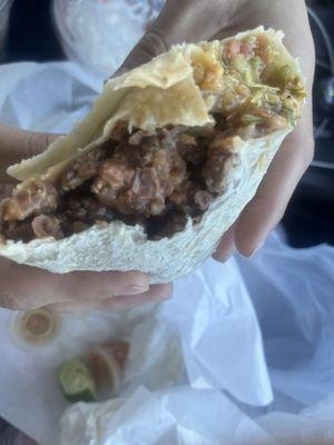 Carne asada burrito