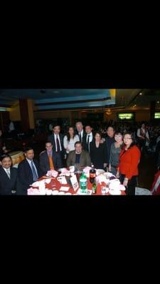 Grand opening celebration with Mayor Thomas Koch at China pearl Quincy