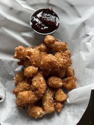 Cheese curds with house jelly - out of this world