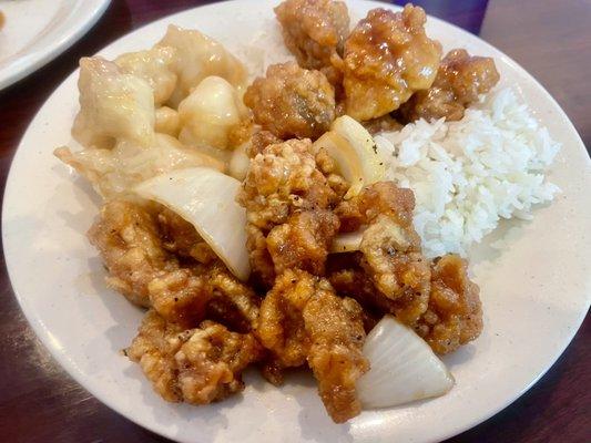 Walnut Chicken, Black Pepper Chicken & General Tao's Chicken