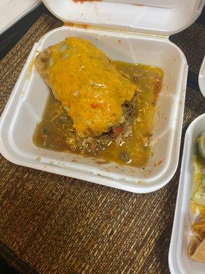 Green sauce that look brown