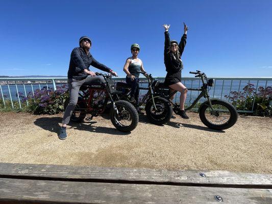 My wife and I are on the right with the rented e-bikes. We had a genuinely amazing time.