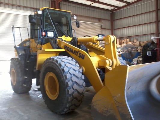 Komatsu Loader tinted for Sonny Glassbrenners