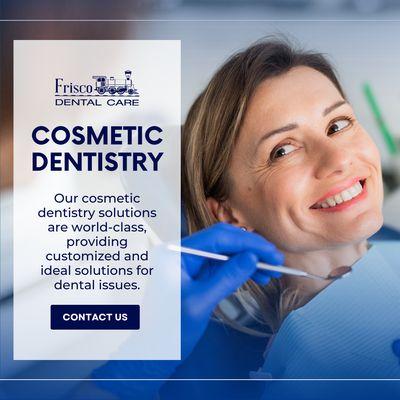 Our cosmetic dentistry solutions are world-class! Contact us to learn more.