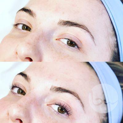 Lash lift with tint