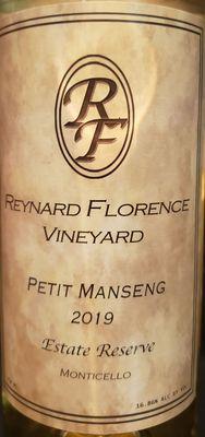 2019 Petit Manseng. This was my wife's favorite.