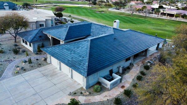 Ergosun Solar Tile Install. Half this roof is Solar!