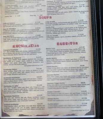 Menu photo