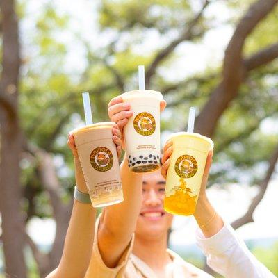 Avocado Chocolate Smoothie (far left),
Durian Smoothie (middle), &
Avocado Mango Smoothie (far right)