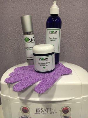 Pre and post waxing products available, Intimate area products available Call for a consultation 561-758-7015