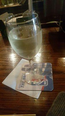 A glass of Reisling on a rainy day. My first experience there was a very welcoming atmosphere.