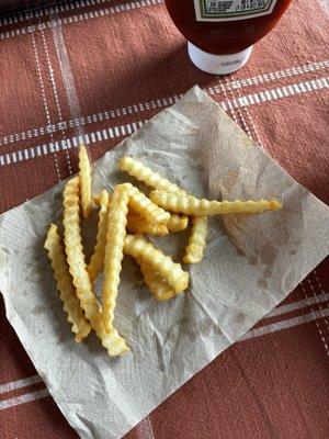 Paid $2.89 for 12 French fries.  What is going on here at this Del Taco.  So disappointed.