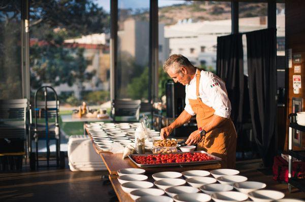 Chef Giuseppe in the action!