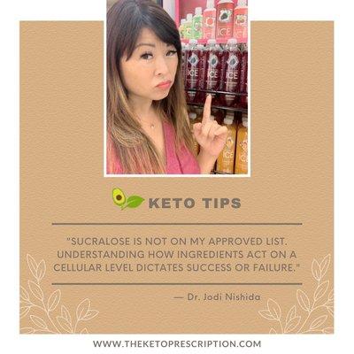 Many "diet" and "keto" products contain Sucralose. If you have gut issues, this can make them worse.