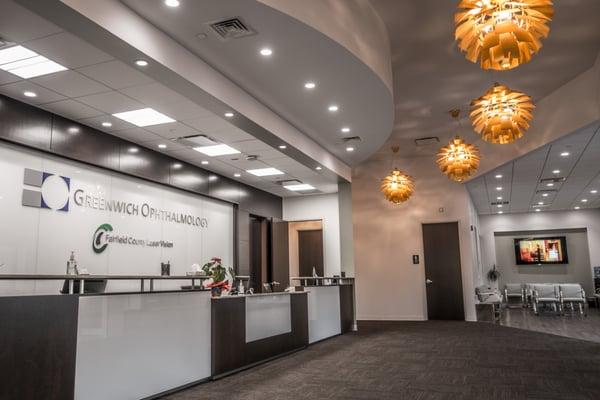 Our front lobby at Greenwich Ophthalmoogy Associates