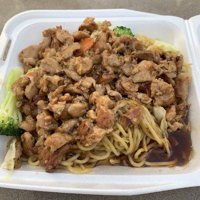 Chicken teriyaki noodles