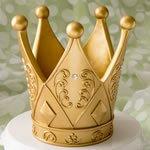 Royal elegance gold crown can be used as a cake topper or centerpiece.