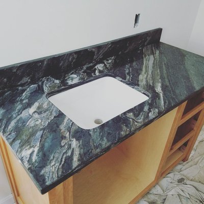 Polished Crowsfoot Schist Vanity