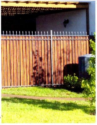 Bamboo Fence installed by East Coast Fence