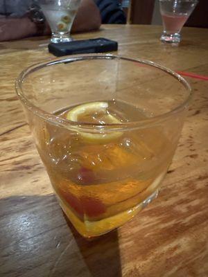 Smoky old fashioned. I love this.