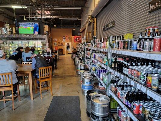 Largest craft beer selection in the area.