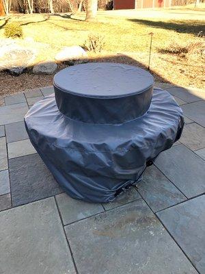 Custom fabricated fire pit cover