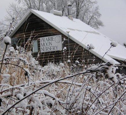 Not our primary facility at Prairie Moon Nursery, but this building has its charm.