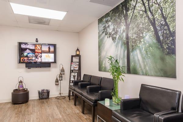 Zen patient welcome room