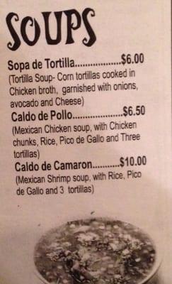 El Giro Mexican Restaurant  2404 Schillinger Rd. Mobile, AL 36695 251-639-5175  MENU as of 7/7/2015