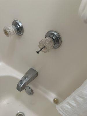 Broken shower - cold tap not able to turn