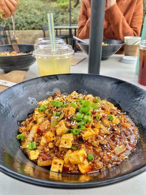 Mapo tofu $17.30 and Lychee Lemonade $8.00