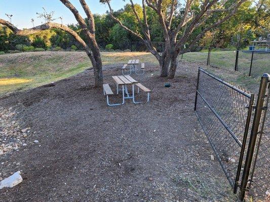 Third dog park. Excellent use of dry retention pond space.