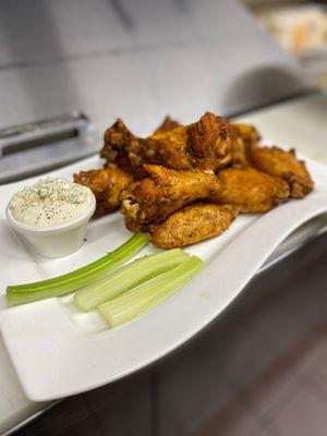 Wings with Housemade Bluecheese!