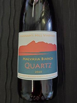 Our Estate Malvasia features flavors of apricots and peaches and finishes with a nice acidity.  Consider serving with sweet and sour pork!