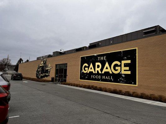 Cool building and ample paid parking lot