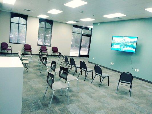 The educational community room at Ahwatukee Health Care