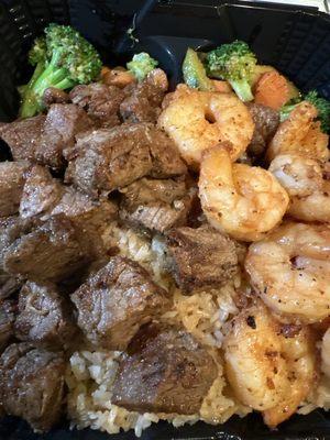 Steak and shrimp